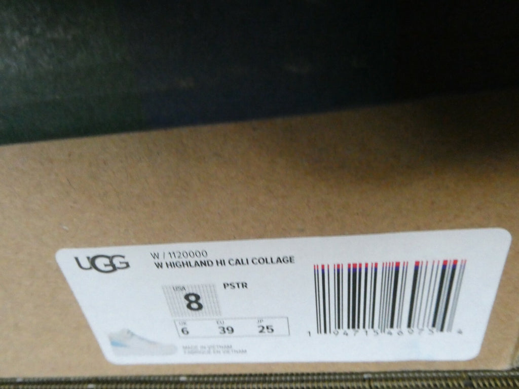 Ugg Australia Women’s Highland Multi Color Hi Top Sneakers Cali Collage US 8