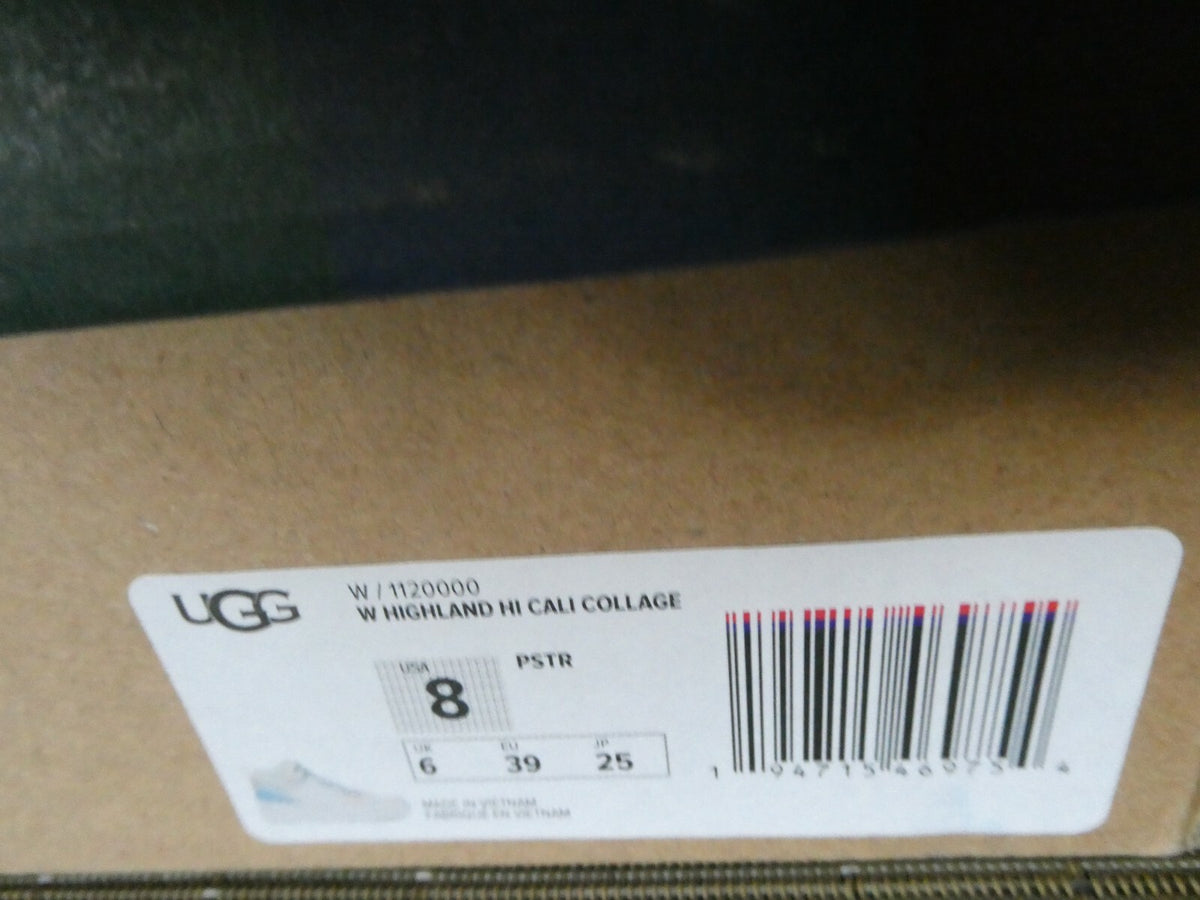 Ugg Australia Women’s Highland Multi Color Hi Top Sneakers Cali Collage US 8
