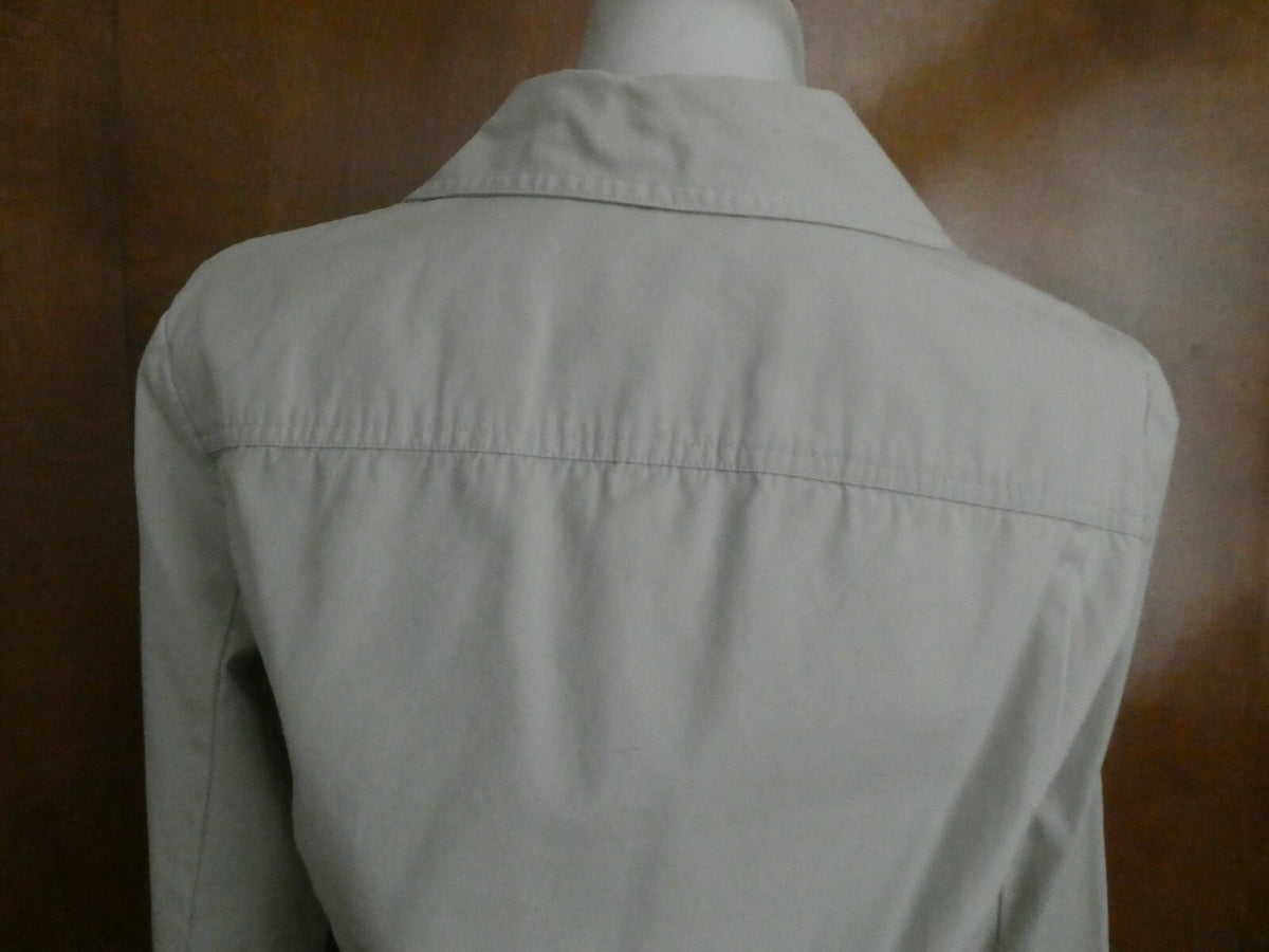 New York & Company Women’s Gray Button-Down Cotton Jacket Blazer Size Medium