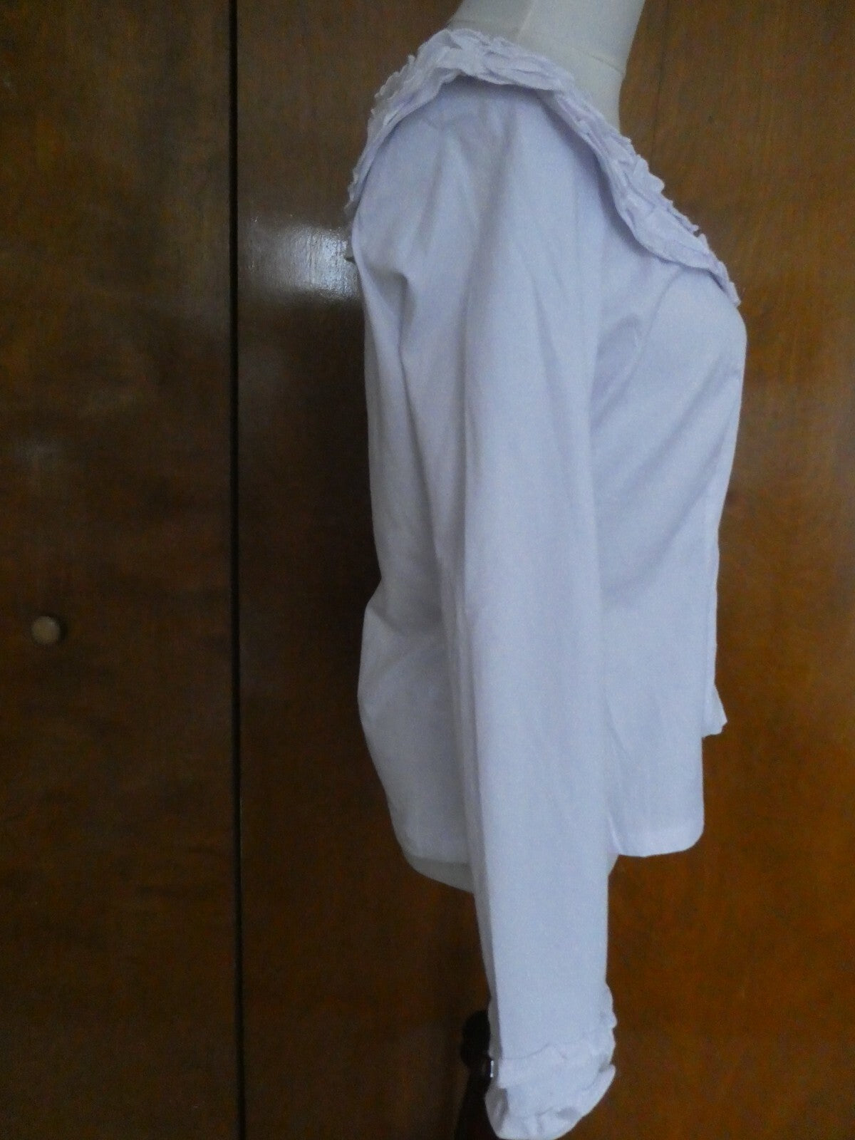 Kenar Women's Cotton Detailed Long Sleeves Tunic Top Blouse Size Large