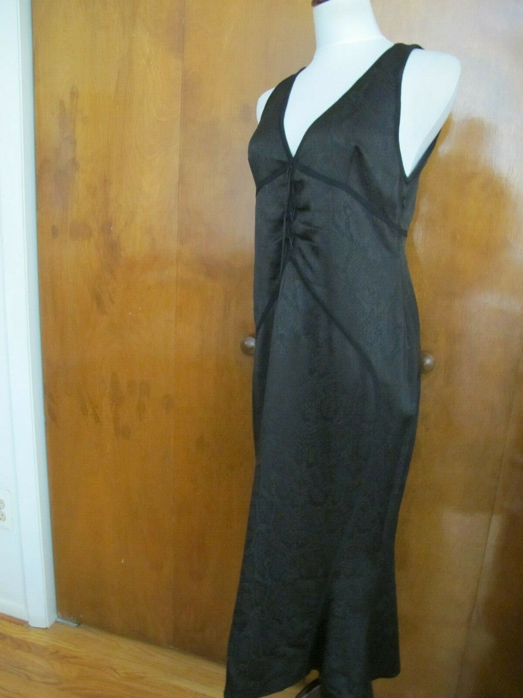 Emanual Ungaro Vestimenta Spa Black Stunning Dress Sz Euro 42- US 10 Paris New