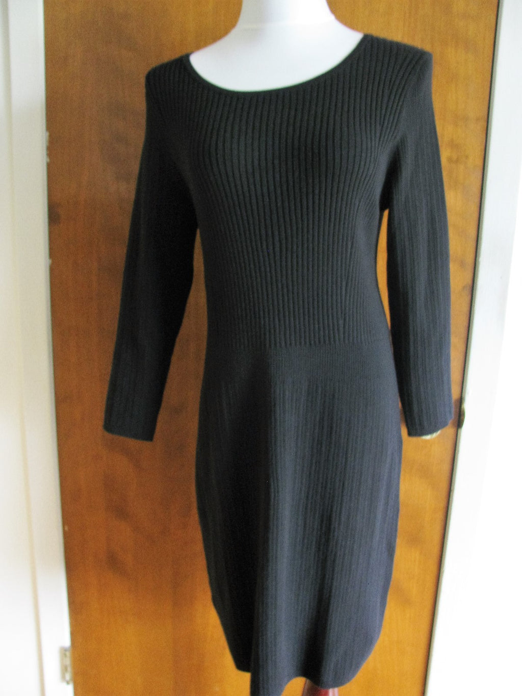 Gap women's Black Cotton Viscose Sweater Dress Xlarge Fits size Large 