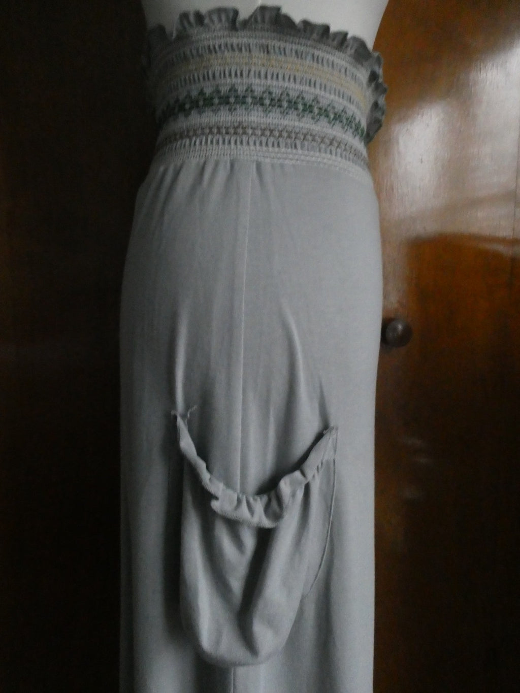 Mimi Chica women gray detailed skirt Large with pockets Large
