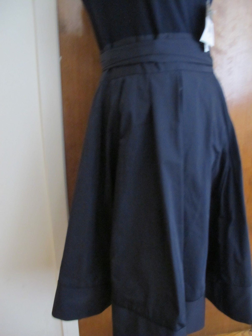 Lauren Ralph Lauren women’s navy pleated skirt detailed dress size 12 NEW