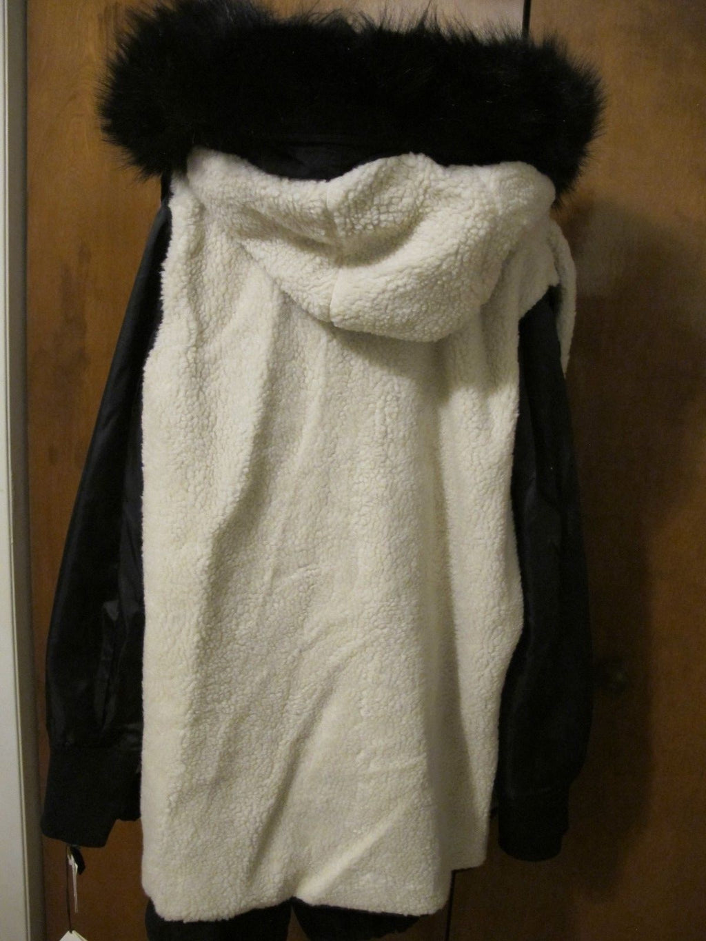 Gap women’s black stylish winter coat two in one size Large NWT