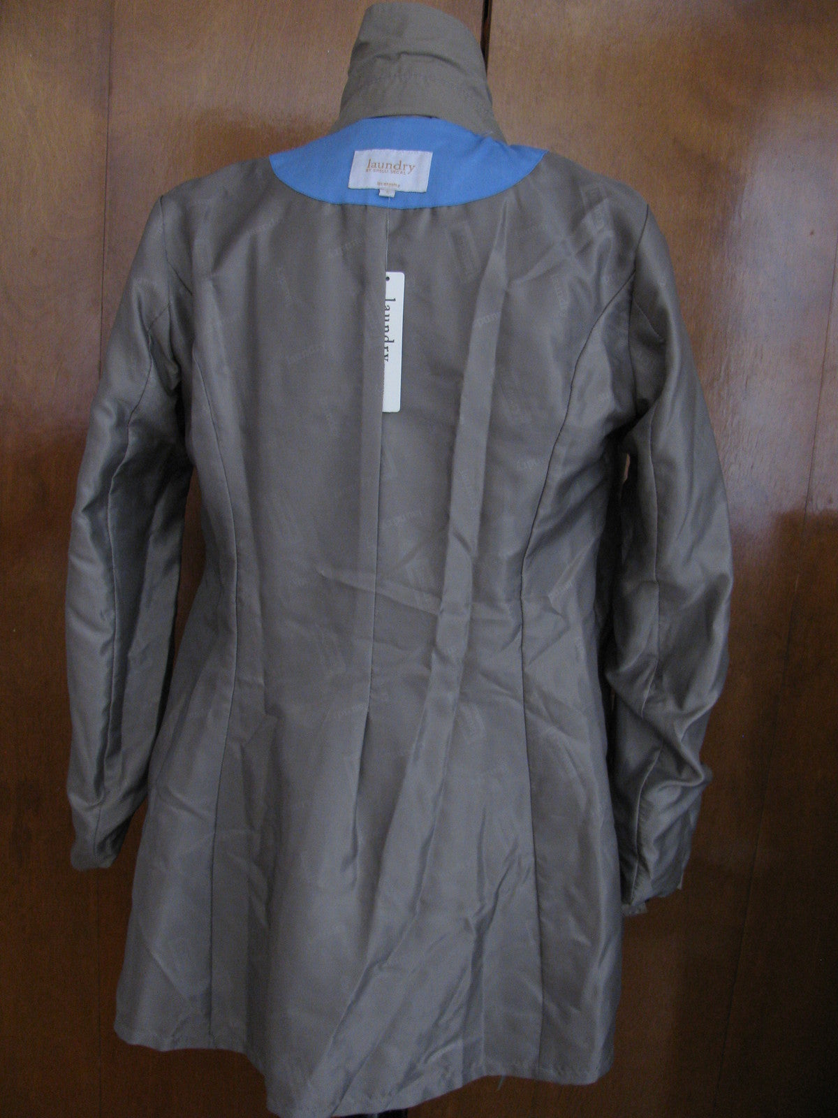 Laundry By Shelli Segal women's oatmeal stylish lined coat size Small NWT