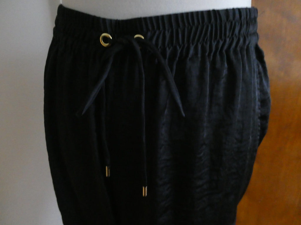 Michael Kors Jogger Pants Women Navy Front Pockets Elastic Waist 12 Bloomingdale