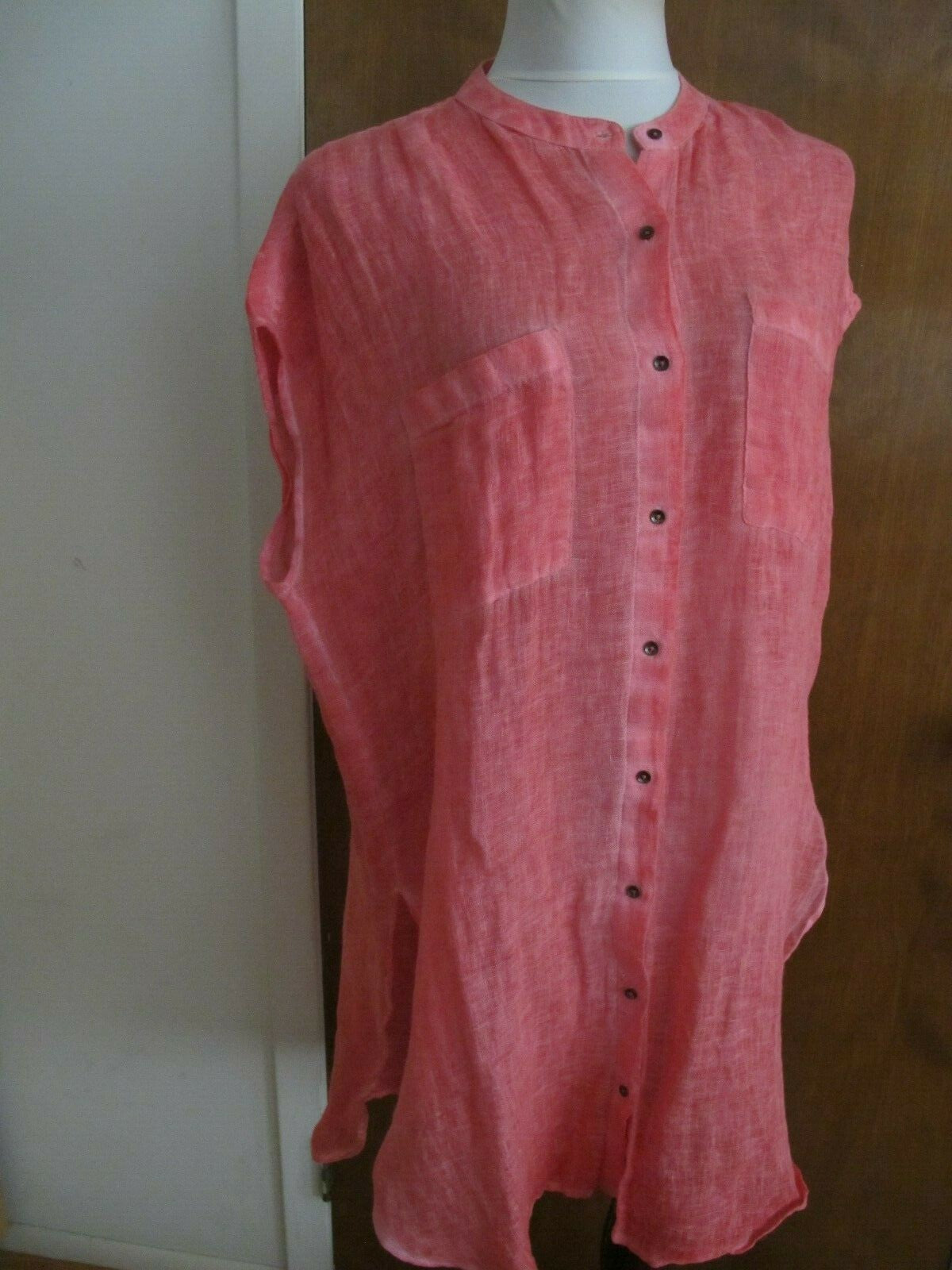 Anthropologie Holding Horses Women's  Red Rouge Tunic Long Top Size Medium