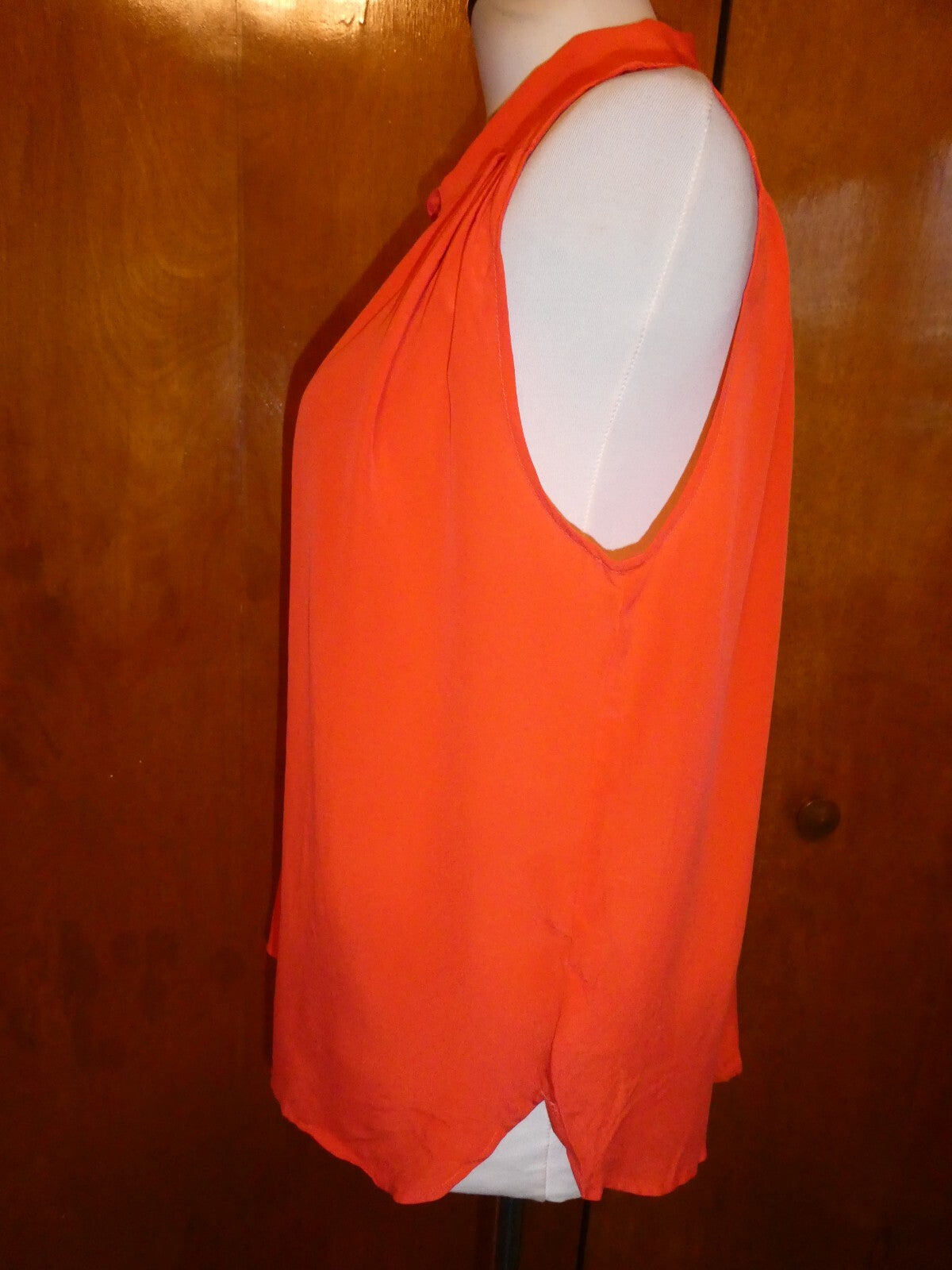 Anthropologie Orange Maeve Women's 100% Silk Blouse Size S, L