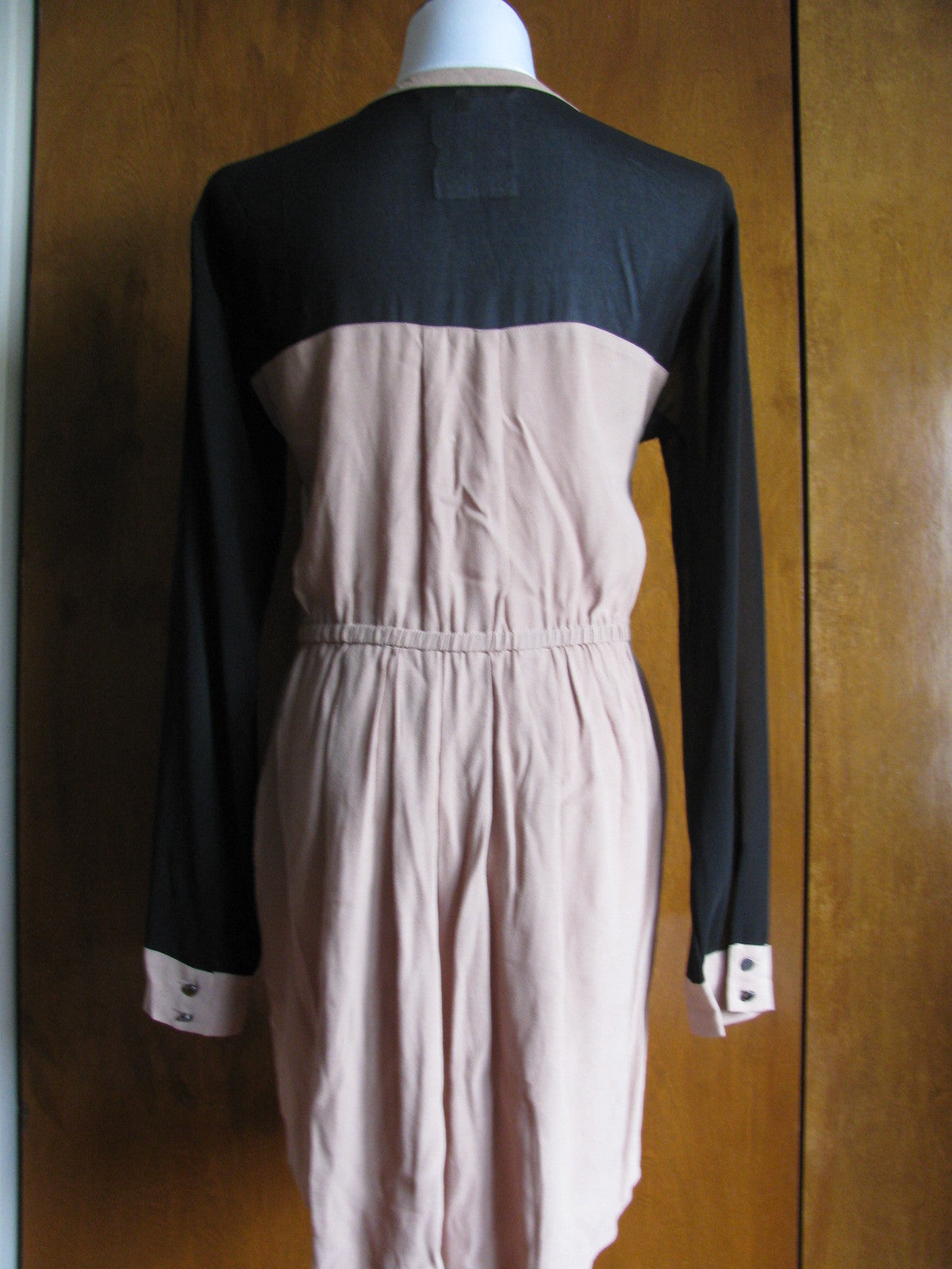Rachel Roy women's black beige mesh dress size small NWT 