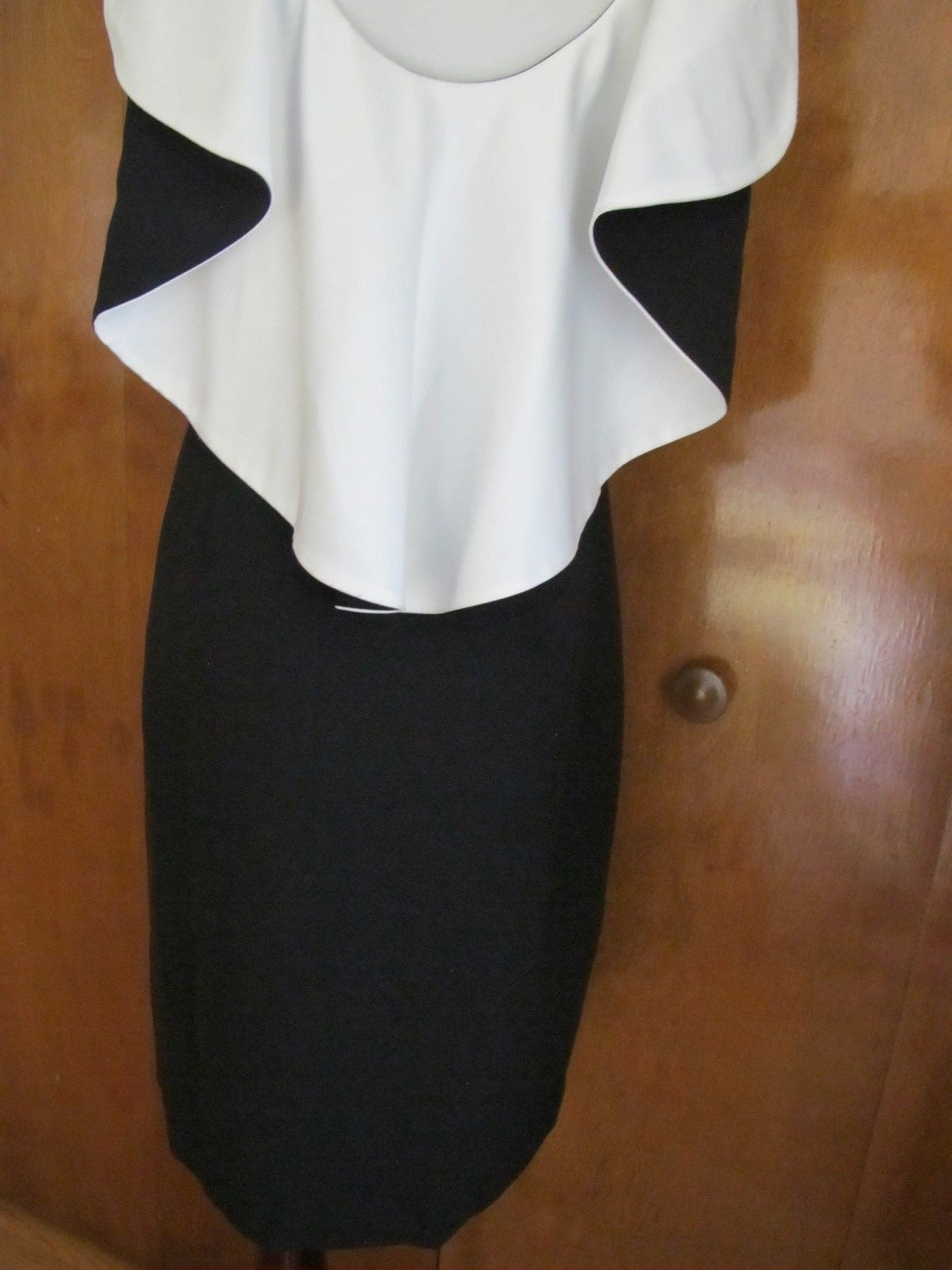 Ralph Lauren women's black white classic collared dress size 4