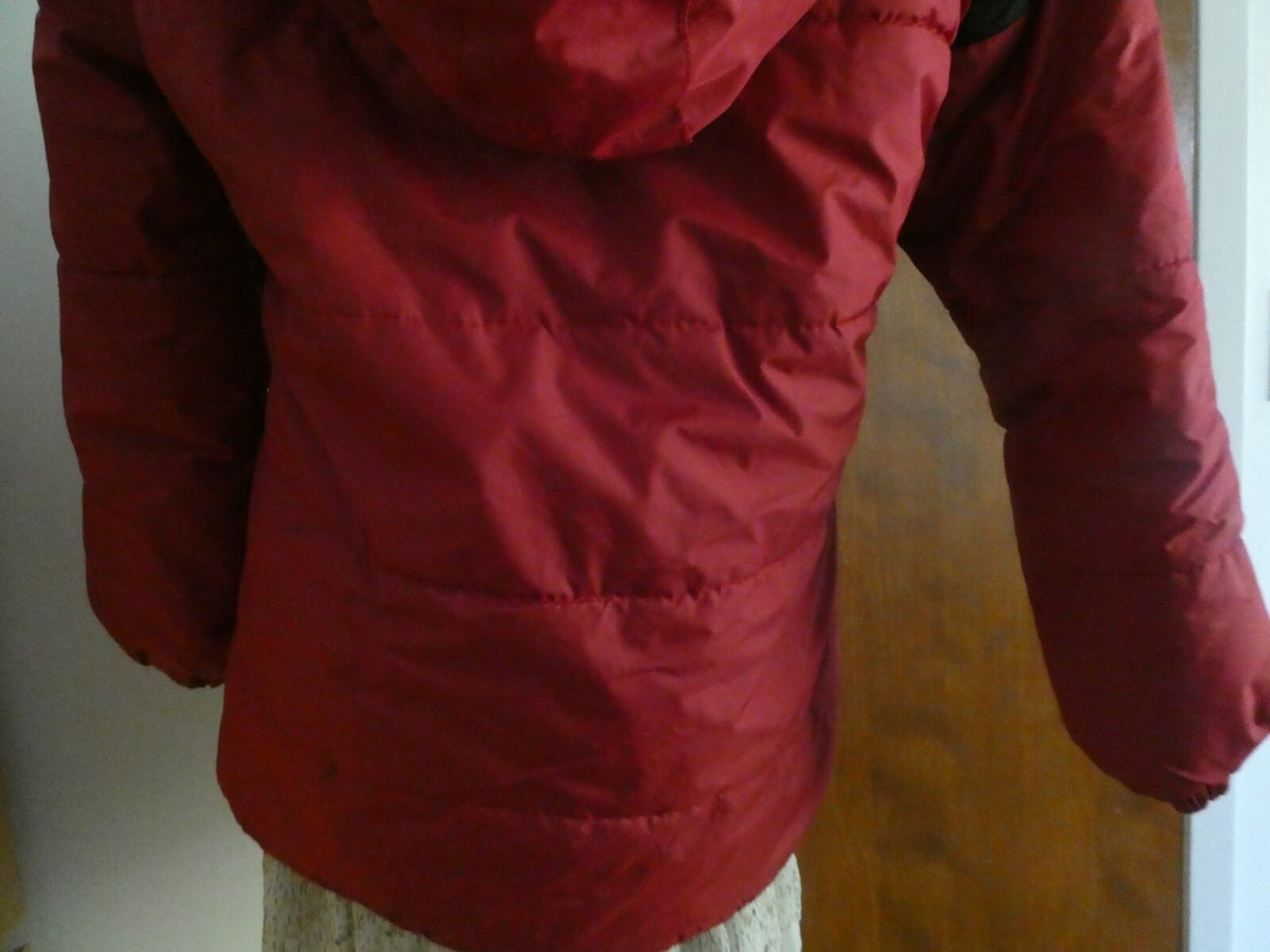 JUST Women’s Jacket Coat Red/Black Removable Hooded Size Small