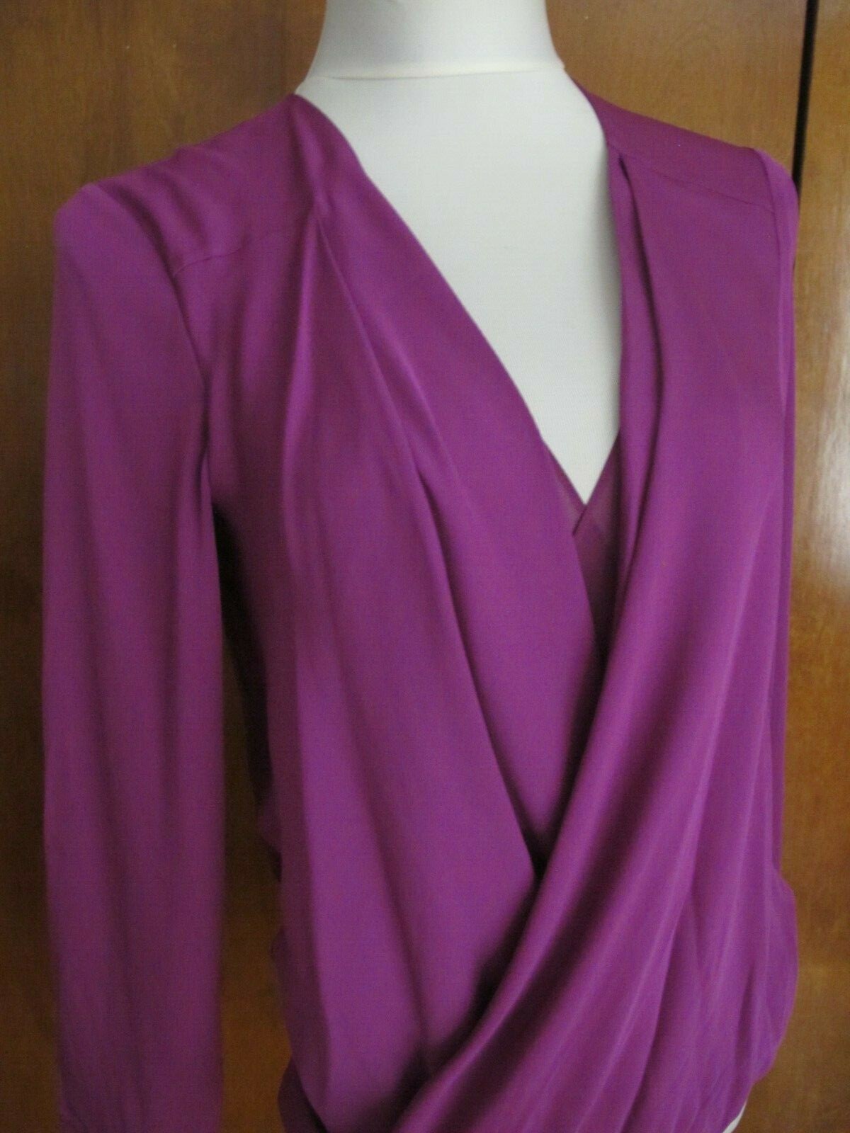 Diane von Furstenberg Evening silk purple top/blouse Size 4