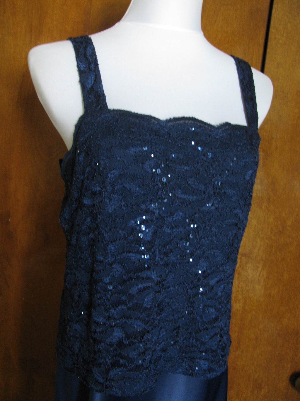 Alex evenings women’s navy maxi dress size 14