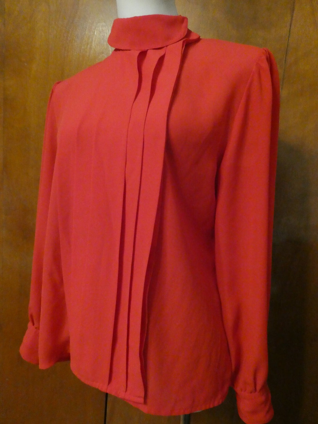 S.K. and Company Red Long Sleeve Stylish Blouse Top Size 12
