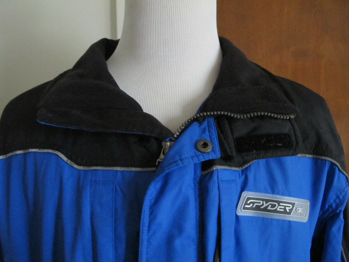 Spyder Men’s Blue/Black Coat Jacket Full Zip Large 