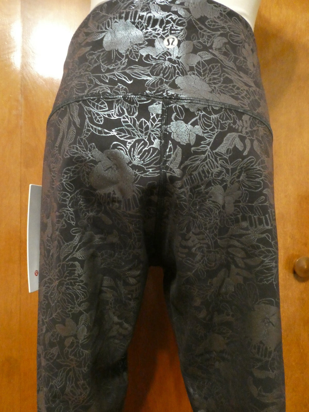 Lululemon Women's Wunder Train Running Black Detailed Pant Tight 25"