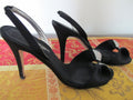Ragazza womens black satin dress shoes 8B 