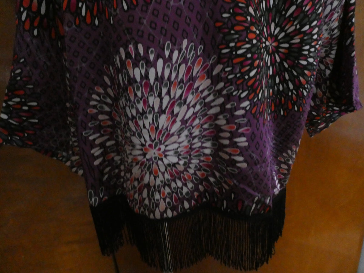Bar III Multicolor Open Front Cardigan Size Small