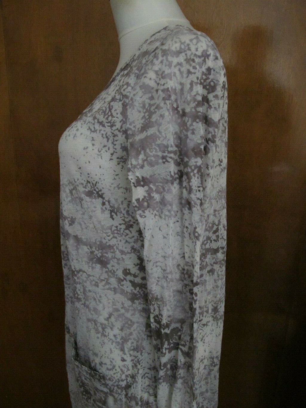 Vivienne Vivienne Tam Asymmetric Gray Tunic Long Top Size Medium 