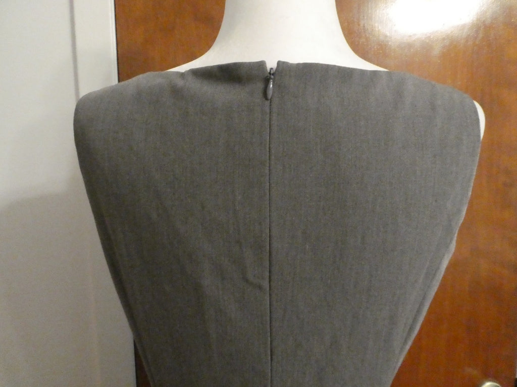 MIX by Tahari Arthur S. Levine Gray Sheath Dress Women Size 4 Lined Career