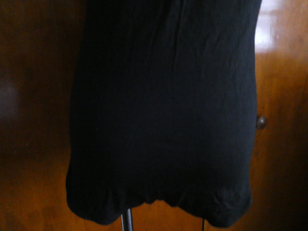 Anthropologie little black bodysuit women's rayon size Large