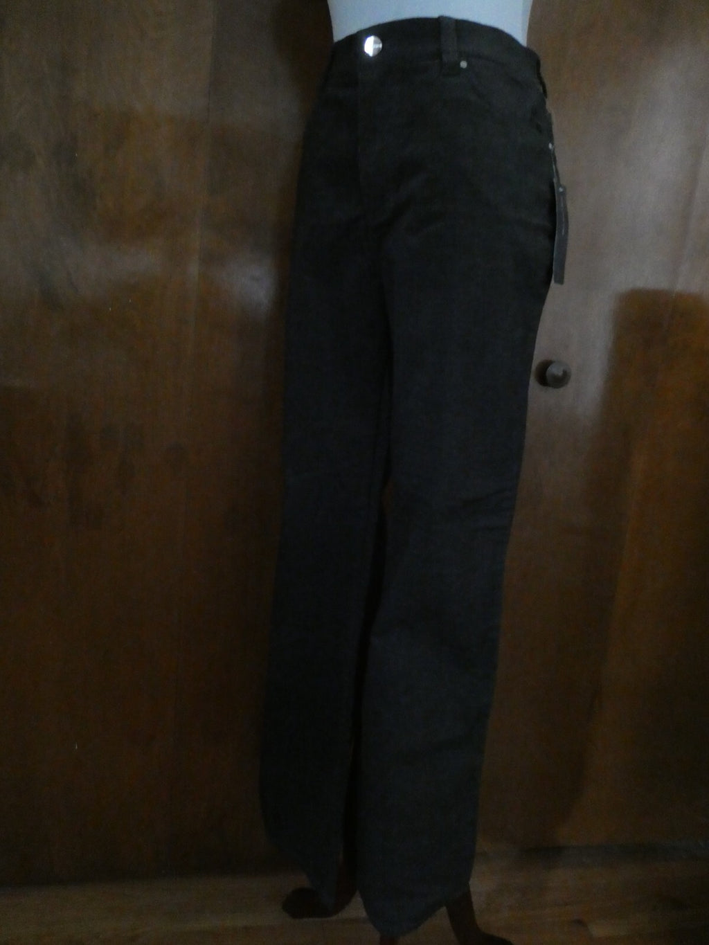 Jones New York Signature women's cotton dark gray pants wide leg at bottom SZ 10