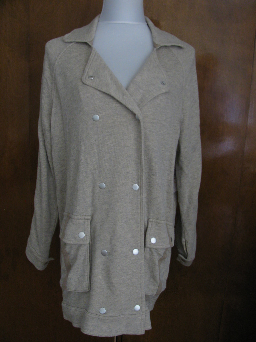 Free People women’s oatmeal lined cardigan size small its Medium New