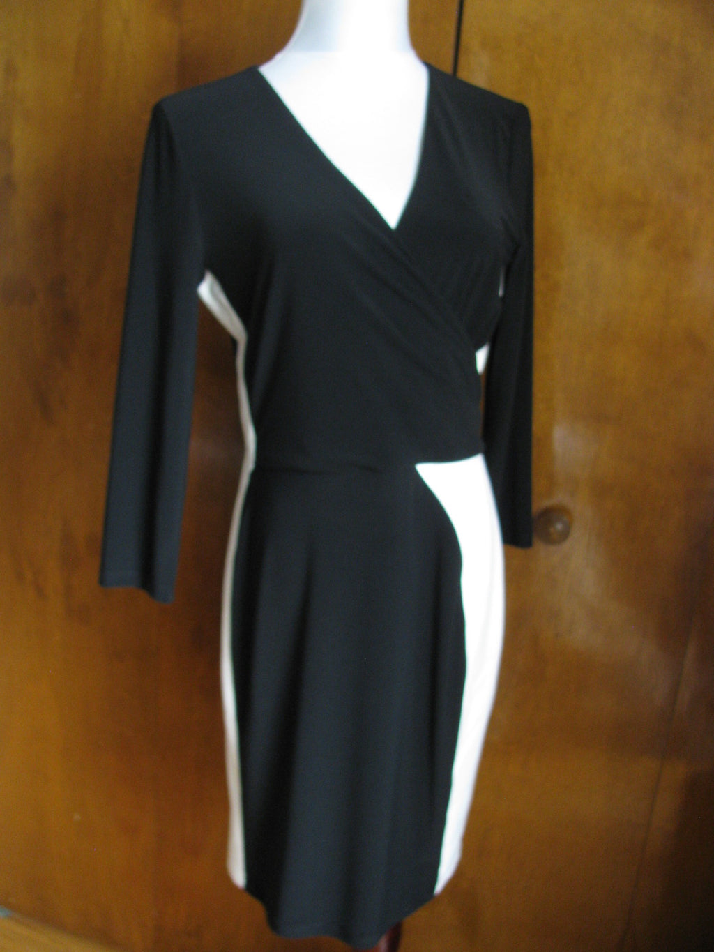 Lauren Ralph Lauren women’s black, white long sleeves dress 10