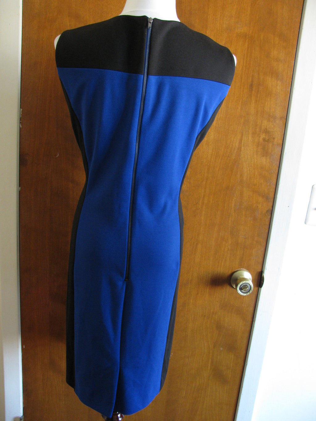 Tahari  Blue Black Dress 12