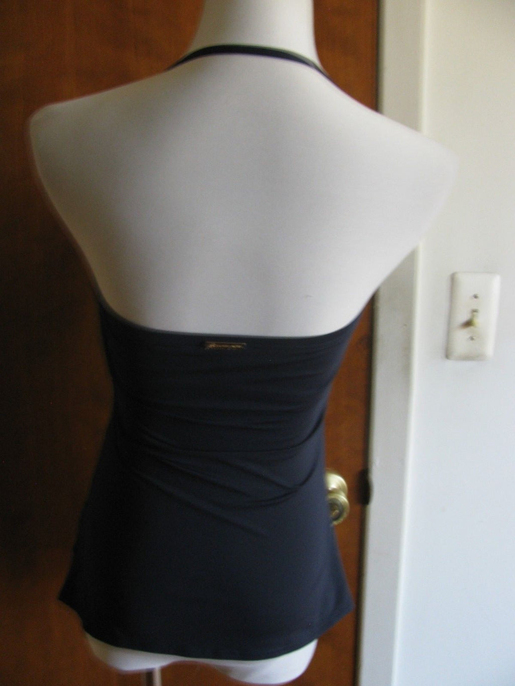 Michael Kors women's navy bedding suit top size Large 