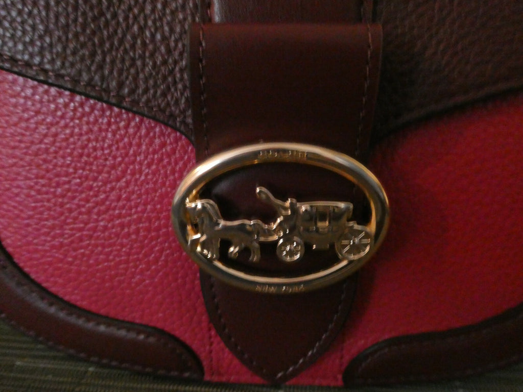 Coach Georgie Saddle Bag In Colorblock Crossbody Bag Style C3596