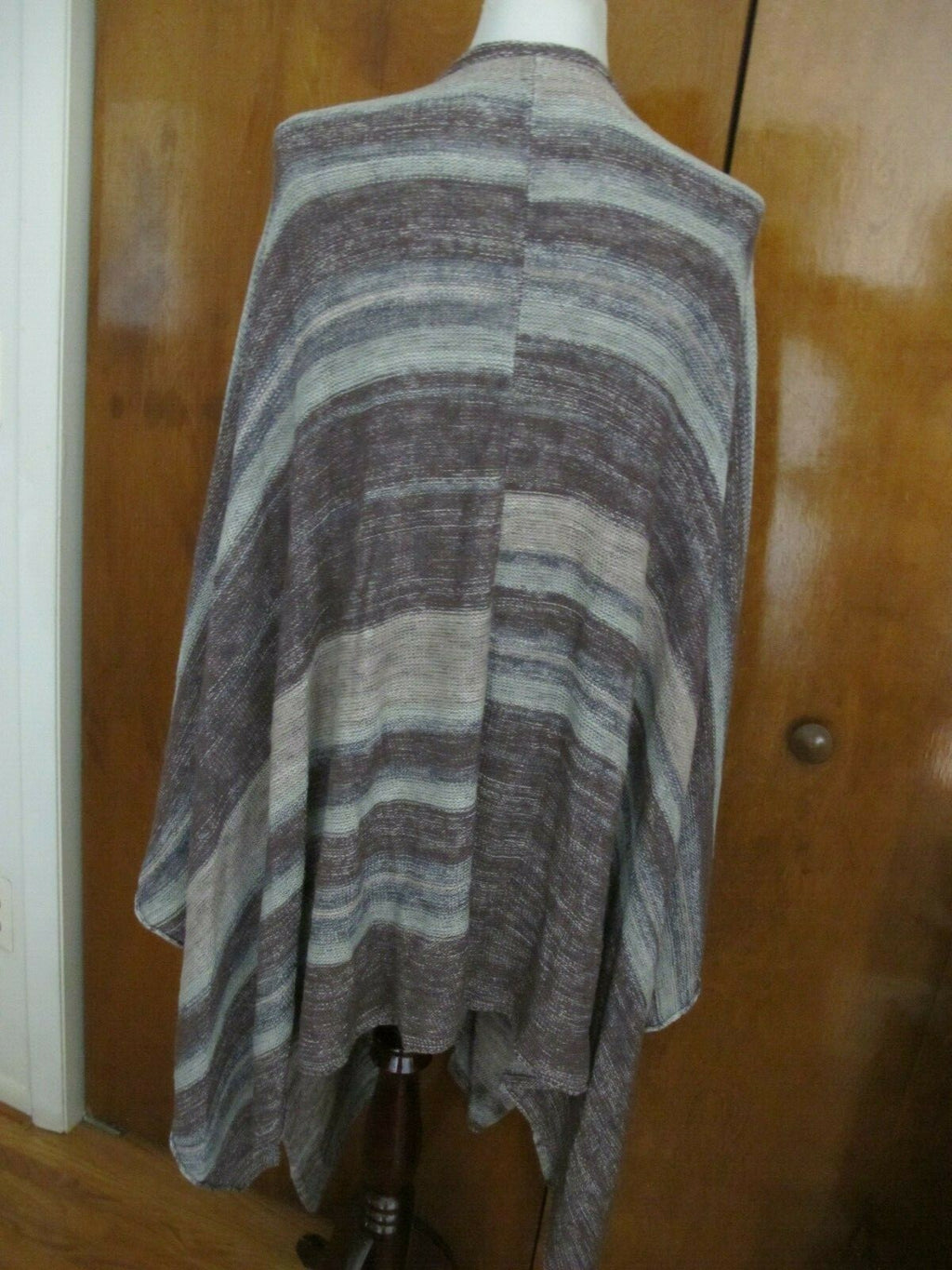 Free People Women’s Neutral Combo Long Poncho Cardigan Size Large 