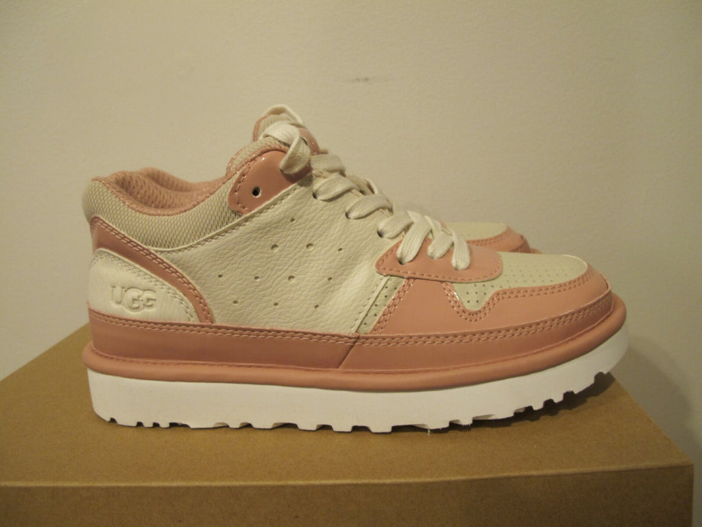 Ugg Australia women's white pink highland heritage sneaker size 7.5 and 8