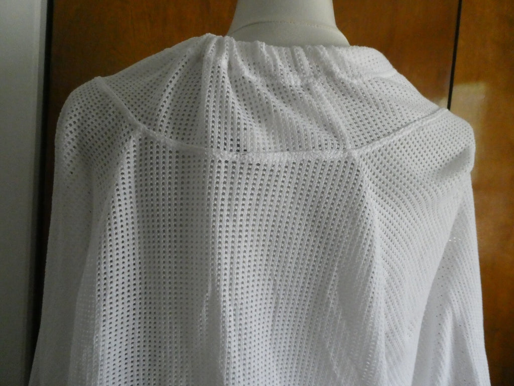 Free People Women’s White 3/4 Sleeves Tunic Long Beach Top Size M/L