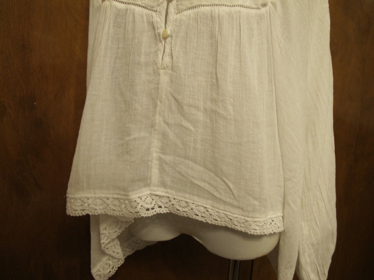Denim & Supply women's off white long sleeves soft cotton top M, L, XL