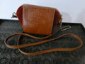 Street Level Orange/Brown Small Crossbody Tote Purse