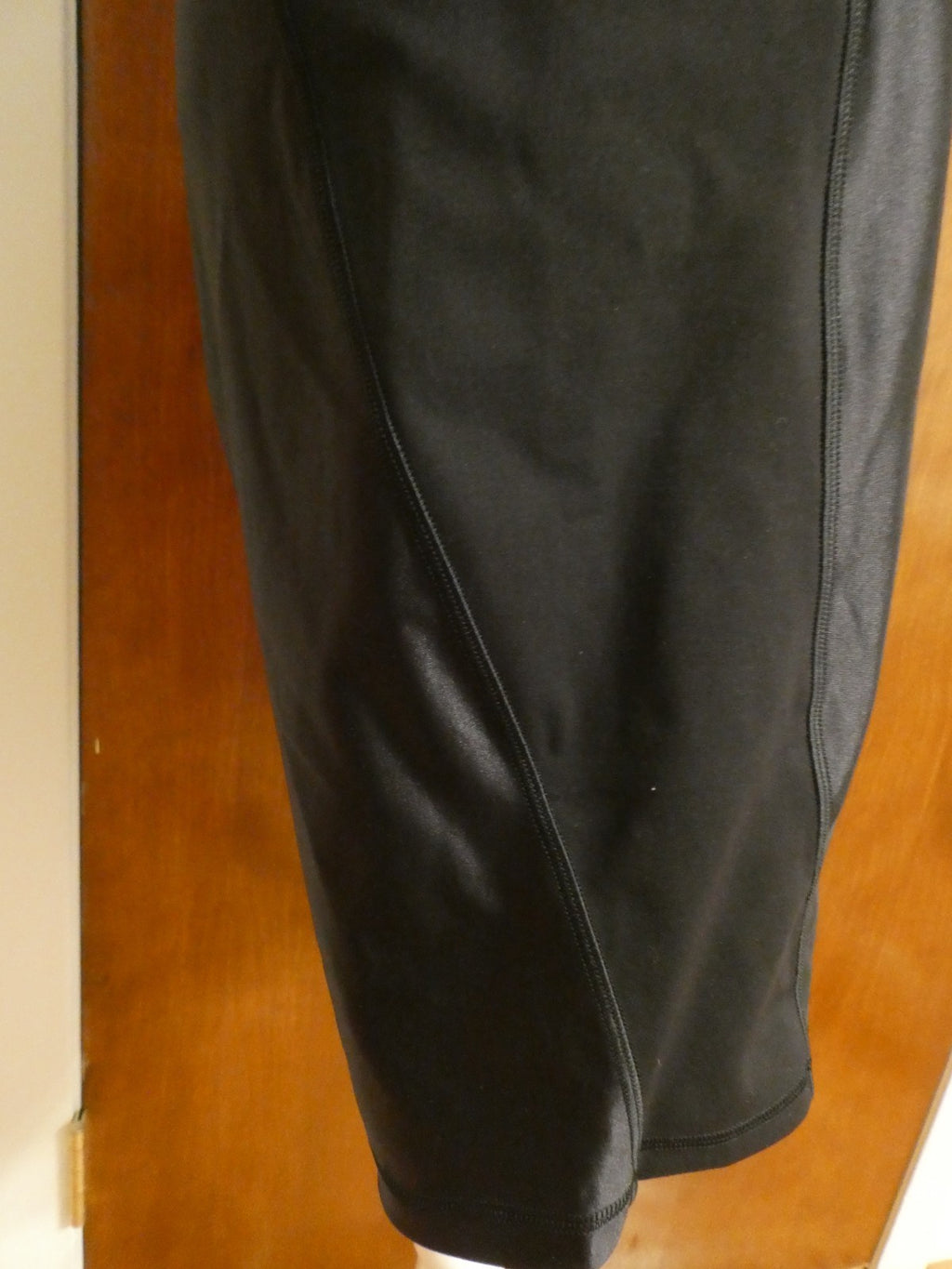 Lululemon Satin Shine Panelled HR Short 8" Wordmark Black Size 14 NWT