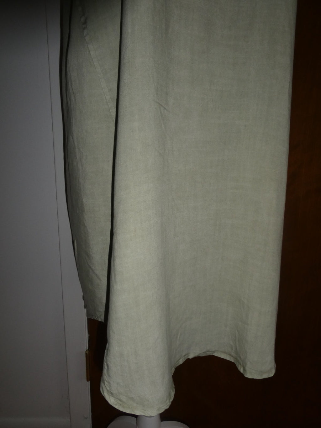 Anthropologie Cloth & Stone 100% Tencel Olive Green Midi Dress Summer Halter NWT