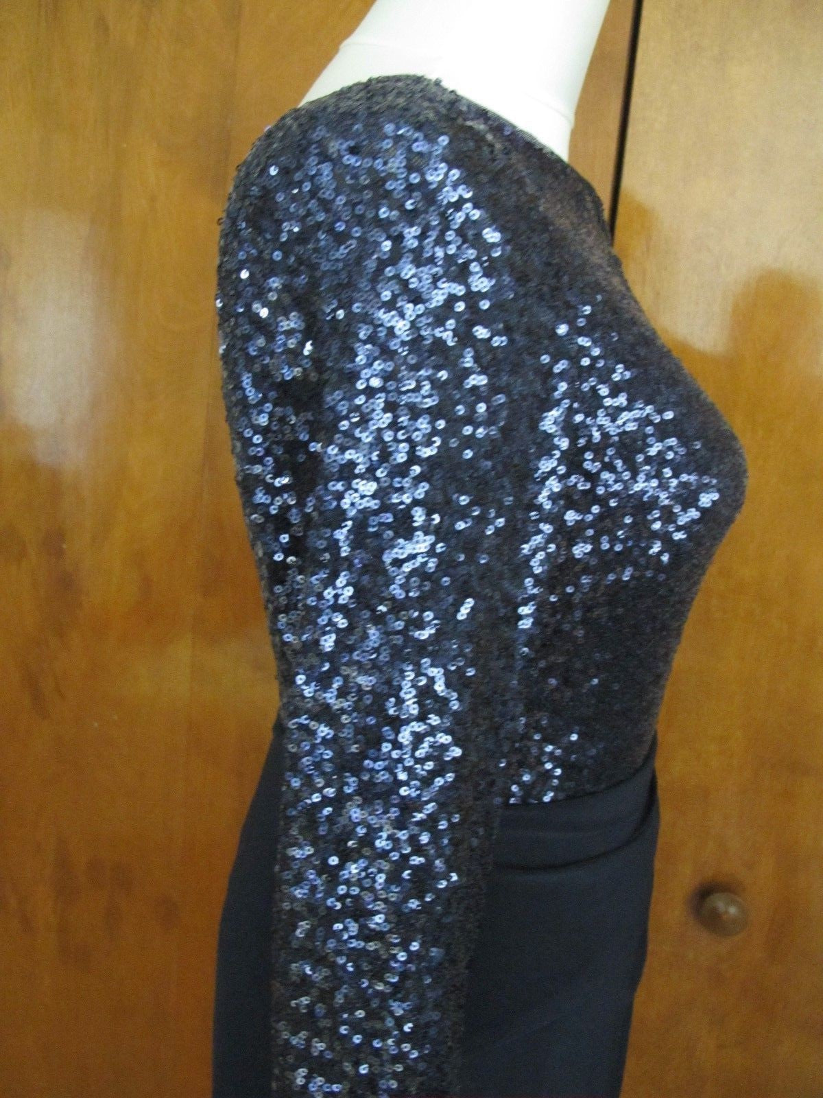 Ralph Lauren women's navy sequin sparked evening dress