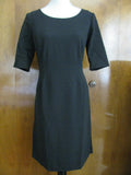Gap women's black pleated empire seam short sleeves dress 