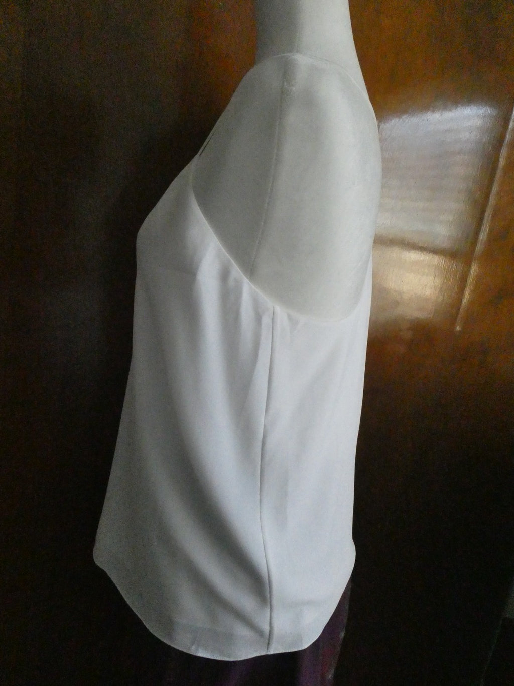 Polo Ralph Lauren Women Cami Top Small White Lined Racerback Triacetate Blend