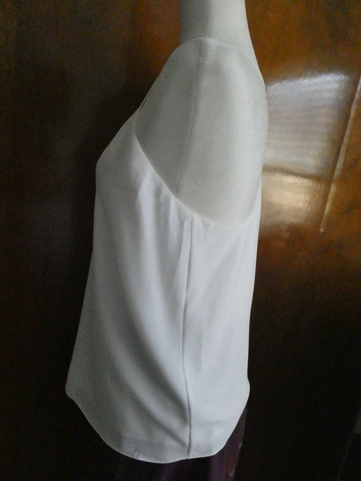 Polo Ralph Lauren Women Cami Top Small White Lined Racerback Triacetate Blend
