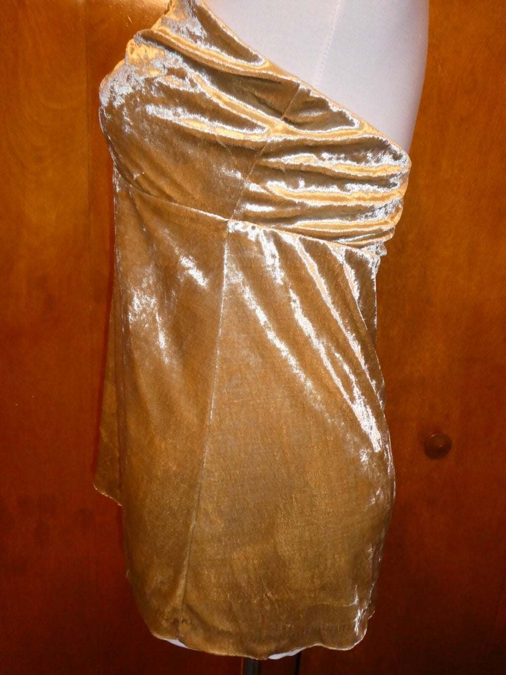 The Limited women's gold jersey halter neck top size large