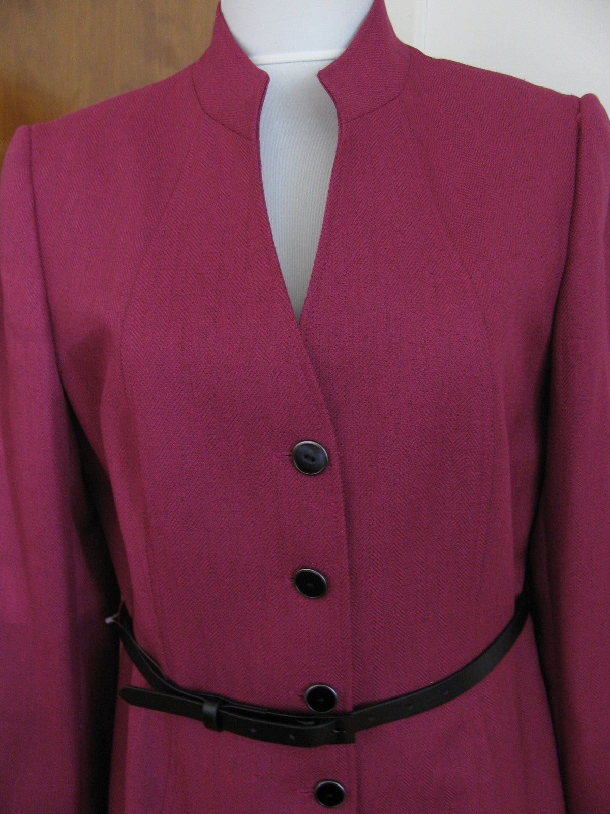 Tahari Asl Women’s Purple Belted 2 Piece Skirt Suit Size 16P New