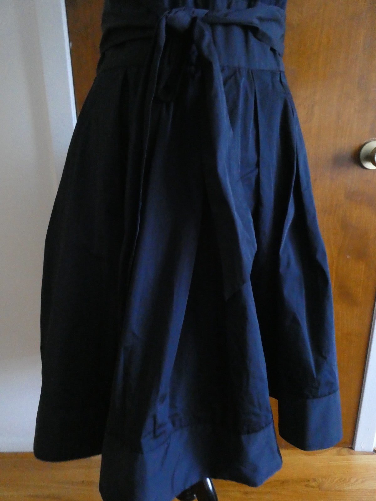 Lauren Ralph Lauren women’s navy pleated skirt detailed dress size 12 NEW