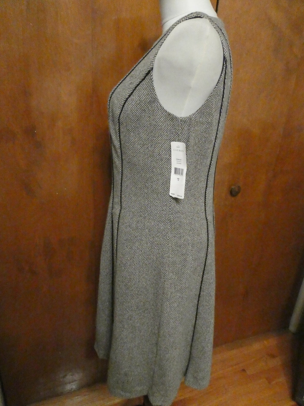 Ralph Lauren women's black/cream A-line dress size 10,12