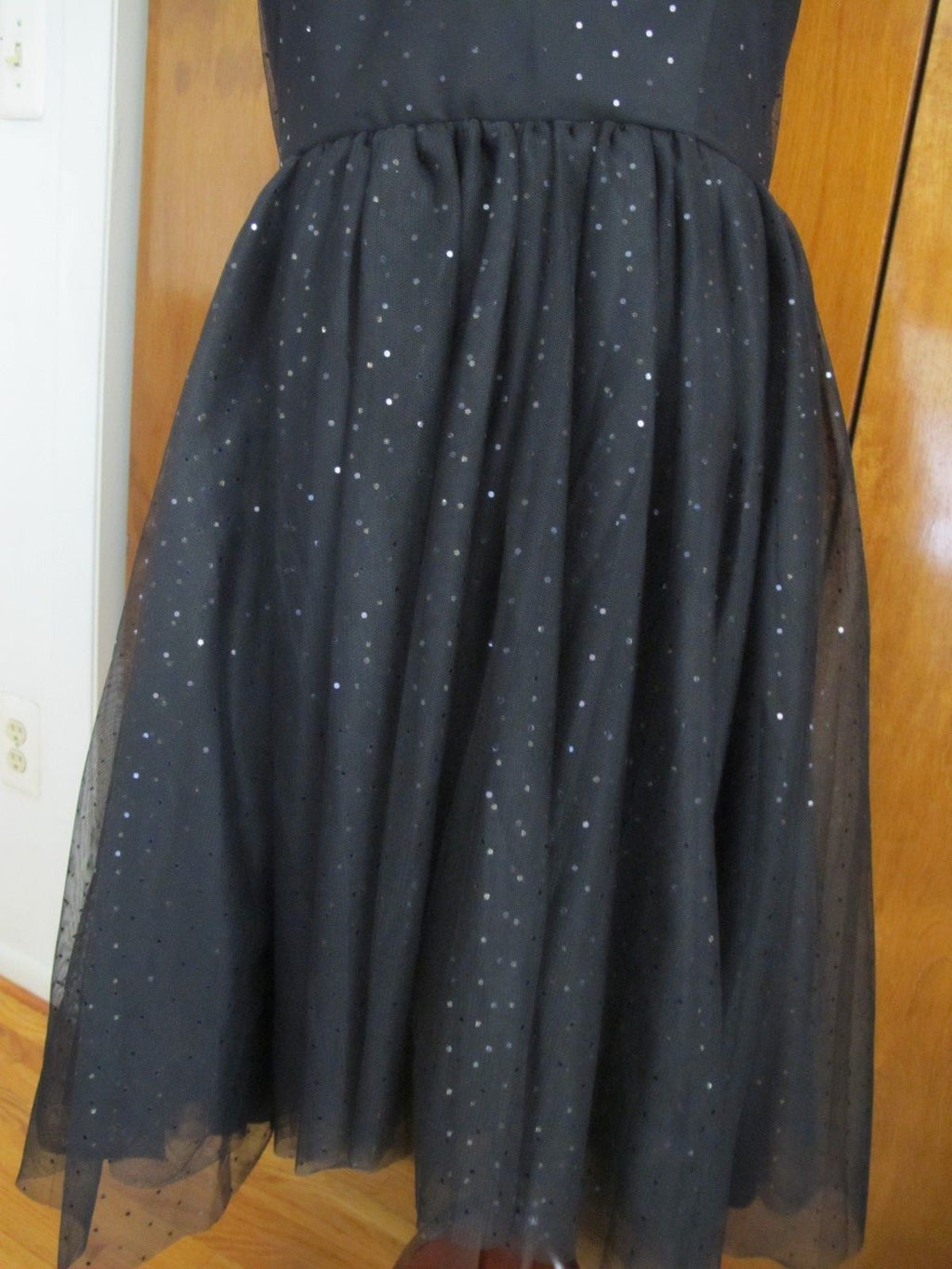Anthropologie Donna Morgan women's black evening dress size 12 New