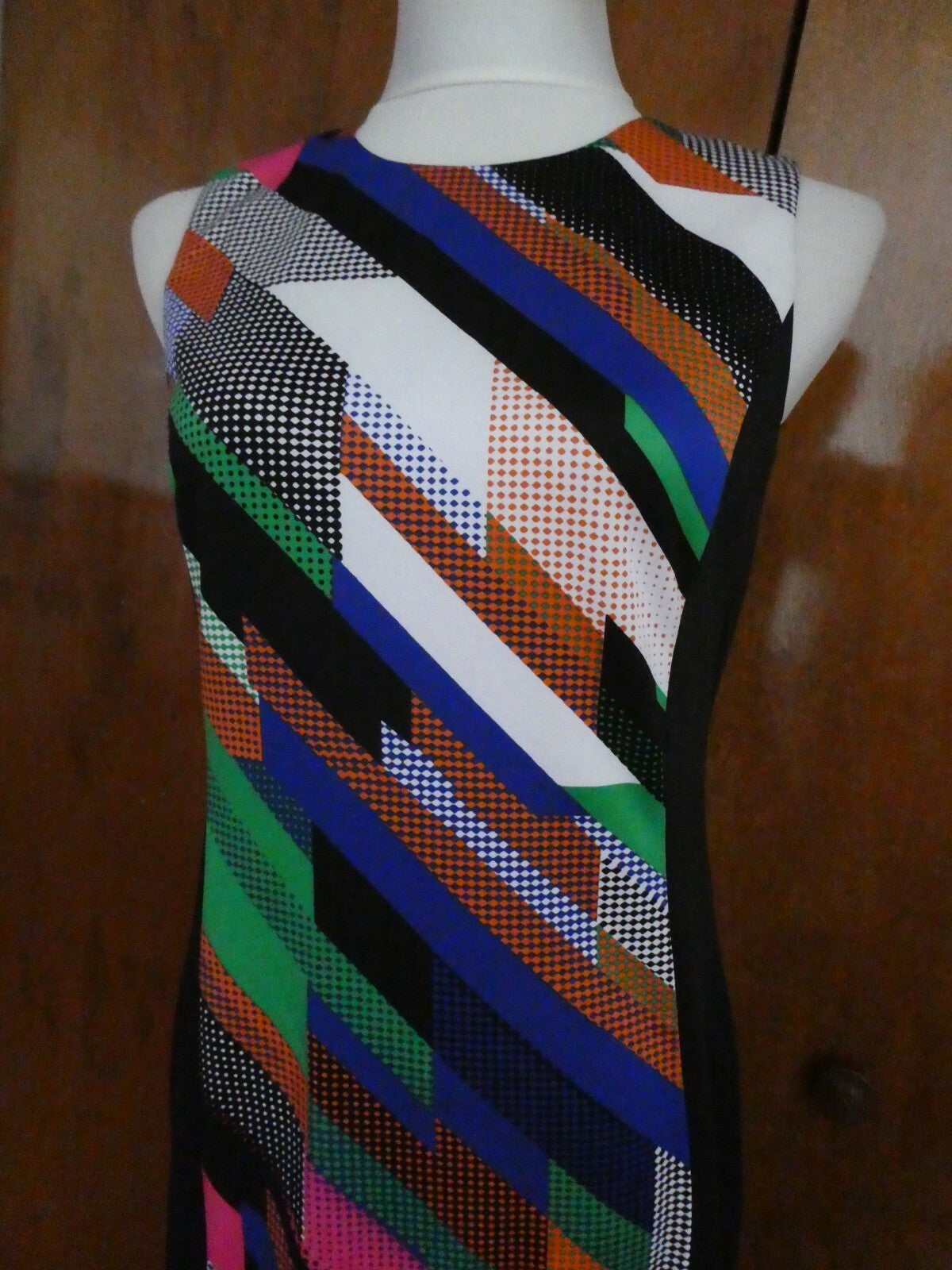 Calvin Klein women's black multicolor detailed dress size 6 
