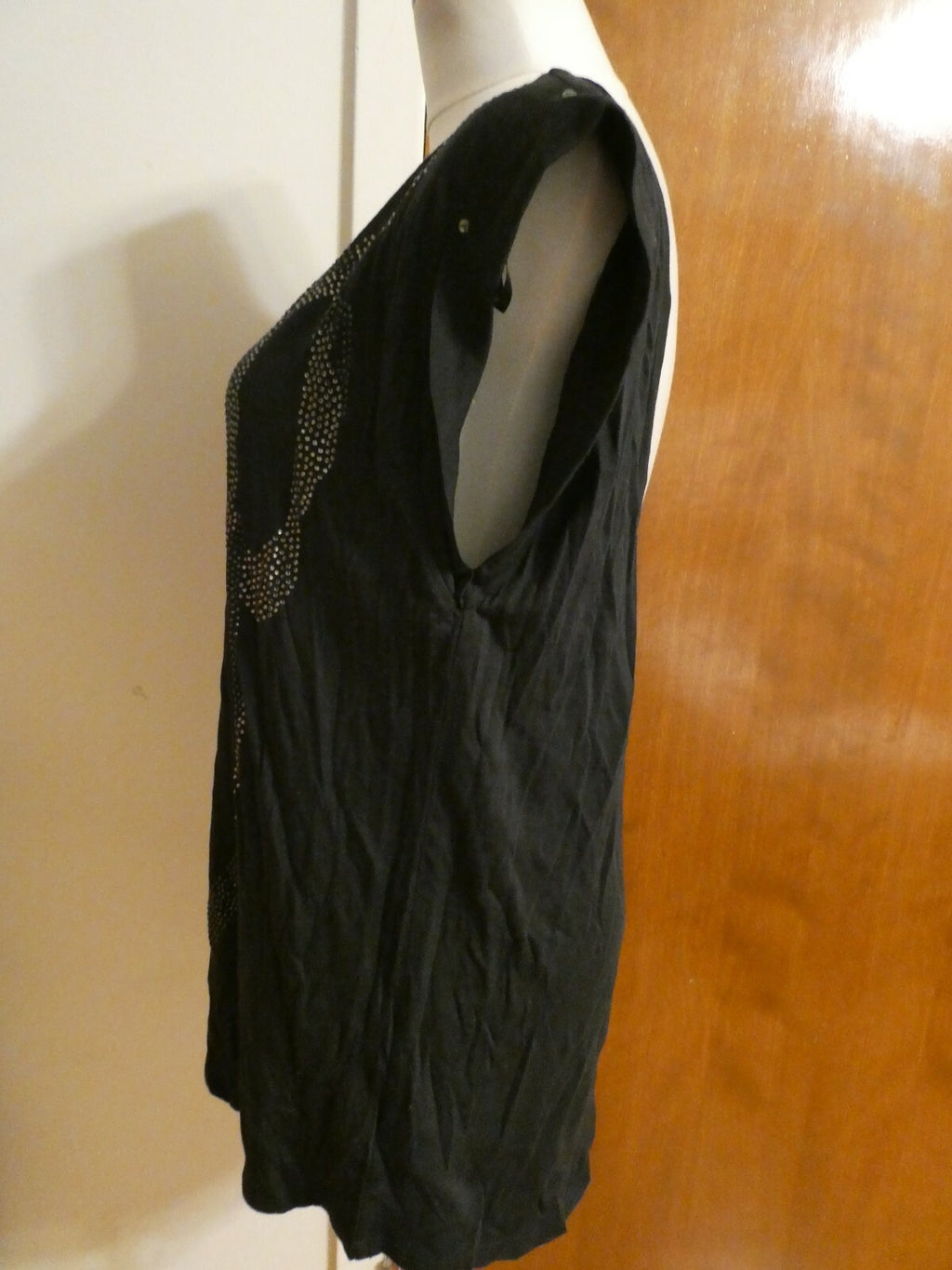 Juicy Couture Women's Black Detailed Top Large 